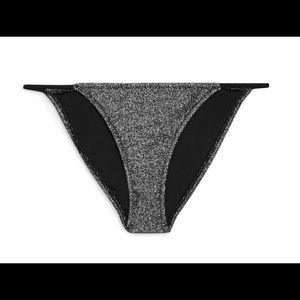 Brand New TopShop Glitter/Metallic Swim Bottoms